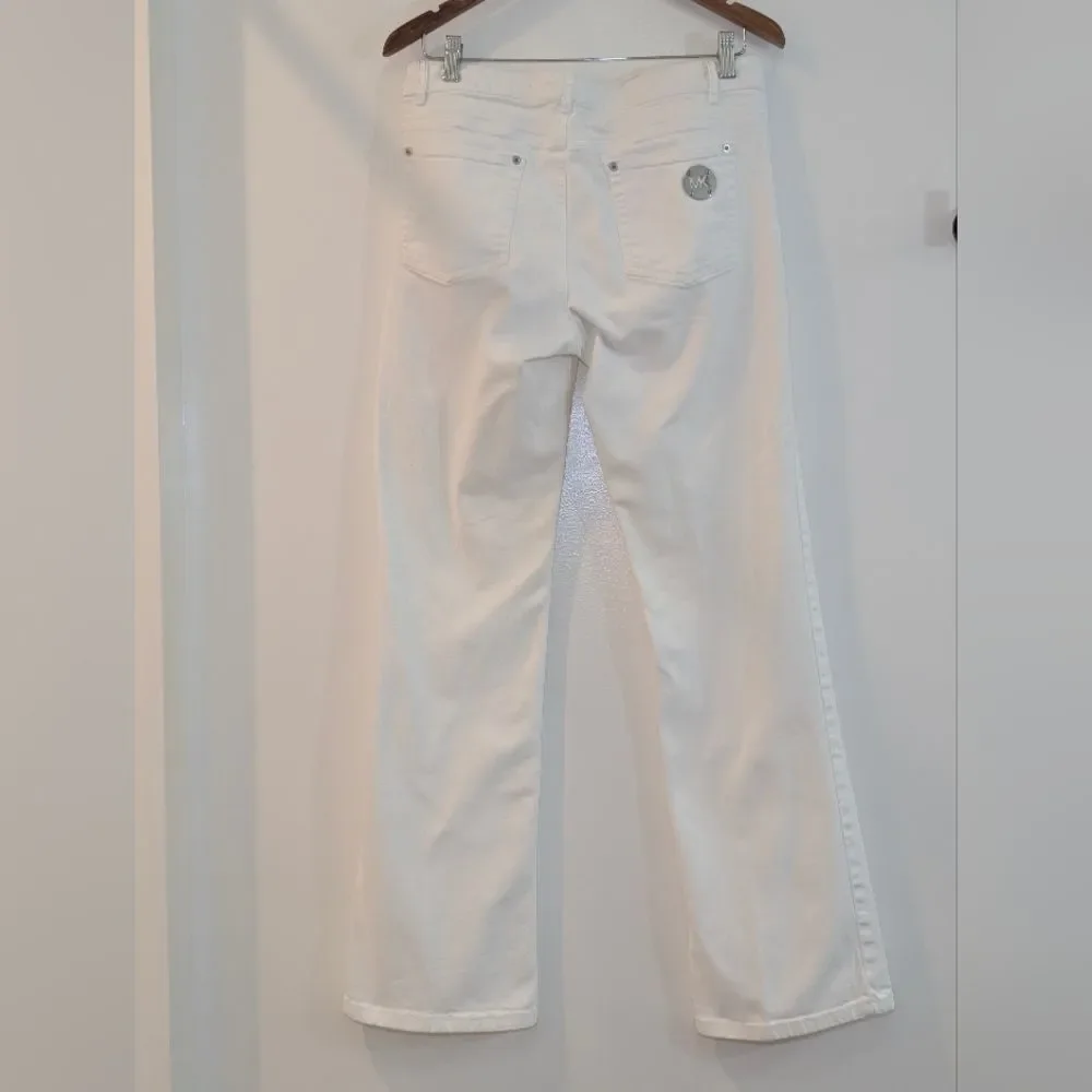 Michael Kors Straight Leg Jeans 8 Coastal Quiet Luxury Resortwear Minimalist